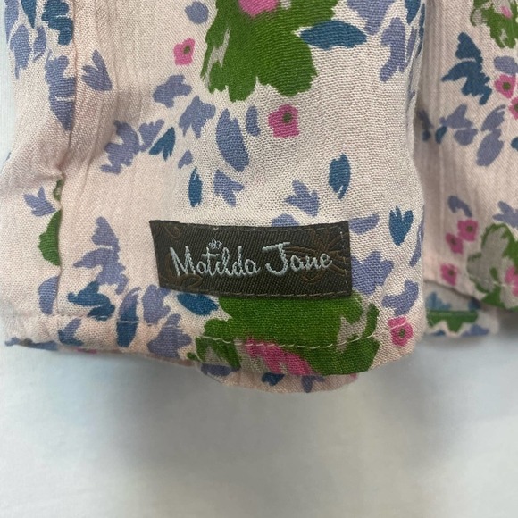 Matilda Jane Pink Floral With Lace Long Sleeve Bell Sleeve Flowy Top Siz… - Picture 9 of 12